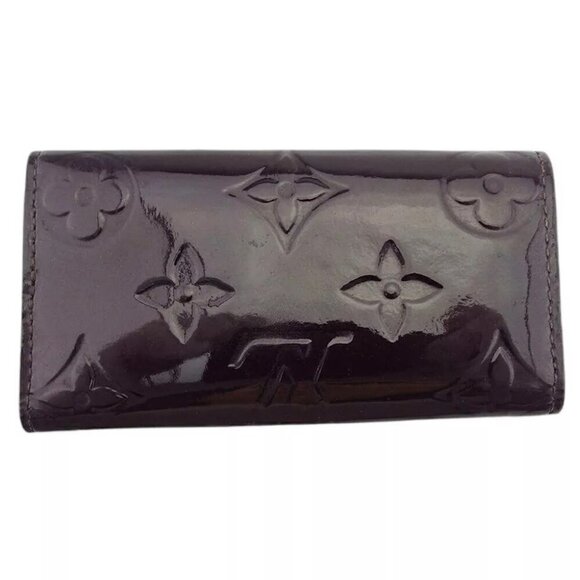 LOUIS VUITTON Key Case Verni Alamand (Purple) Gold USED - Picture 3 of 10